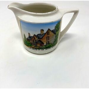 House of Seven Gables Cream Pitcher Made for The Seven Gables Shop Salem Mass